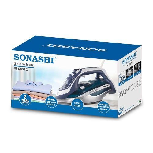 Sonashi Fer à repasser à sec & à vapeur 2200W -450ml-5082C-Blanc/Vert/bleu – Image 6