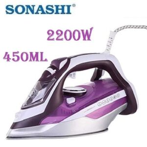 Sonashi Fer à repasser à sec & à vapeur 2200W -450ml-5082C-Blanc-Violet