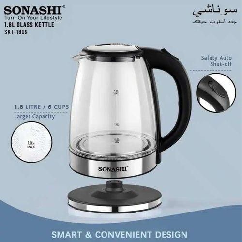 Sonashi Bouilloire Electrique En Verre 1.8L 1500W – Image 4