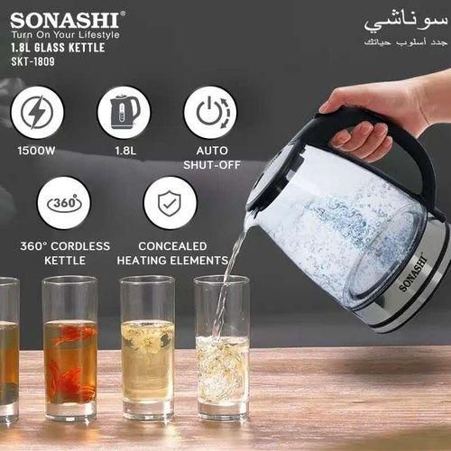 Sonashi Bouilloire Electrique En Verre 1.8L 1500W – Image 6