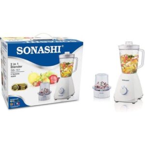 Sonashi Blender, Mixeur Multifonction 2en1, Capacité 1,6L Puissance 400W : Robot Multifonctions SB-161