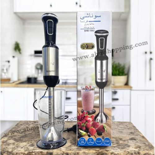 Sonashi Mixeur plongeant 1200W avec bol en inox SHB-189J