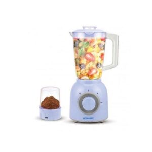 Sonashi Blender 1,8 Litres + Moulin A Café - 2 En 1 - Bleu SB-153N1