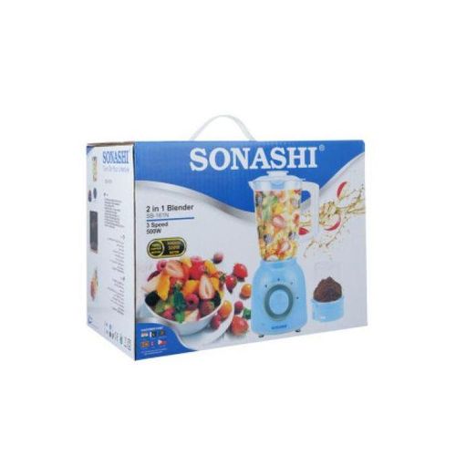 Sonashi Blender 1,8 Litres + Moulin A Café - 2 En 1 - Bleu SB-153N1 – Image 3
