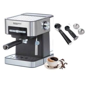 Sonashi Cafetière Expresso 15Bars Capacité 1.6L - 850W - SCM-4968