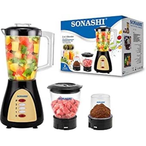 Sonashi Blender 500W 1.5L 3 in 1 SB-160N NOIR