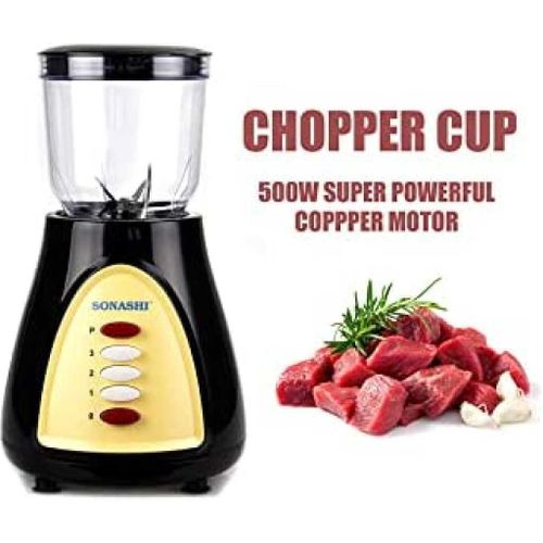 Sonashi Blender 500W 1.5L 3 in 1 SB-160N NOIR – Image 3