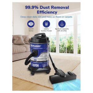 Sonashi Aspirateur & Souffleur 24L - 2400W - 9125D