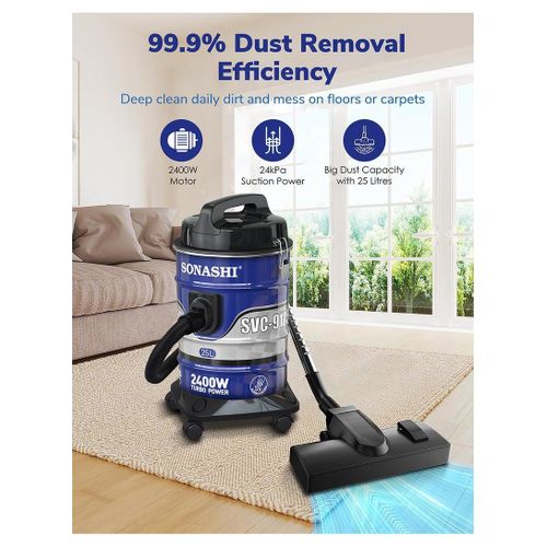 Sonashi Aspirateur & Souffleur 24L - 2400W - 9125D