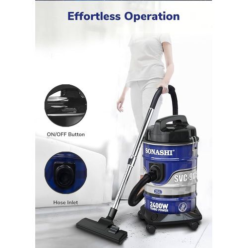 Sonashi Aspirateur & Souffleur 24L - 2400W - 9125D – Image 3