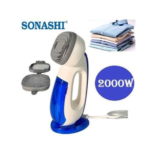 Sonashi Défroisseur à Main vapeur - 2000 watt Affichage LED Numérique - SGS-323 - blanc-Bleu