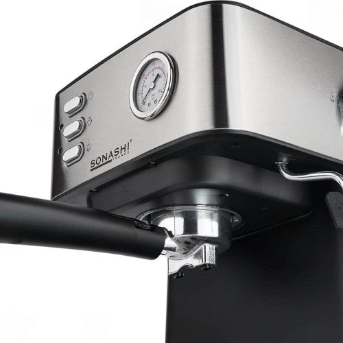 Sonashi Machine a Café Cafetière Expresso 850W 1.6L 15 Bars avec Mousseur à Lait - SCM-4967 – Image 3