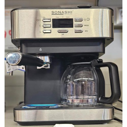 Sonashi Machine à Café Cafetière Expresso 850W 15 Bars avec Mousseur à Lait et Carafe - SCM-4976 – Image 4