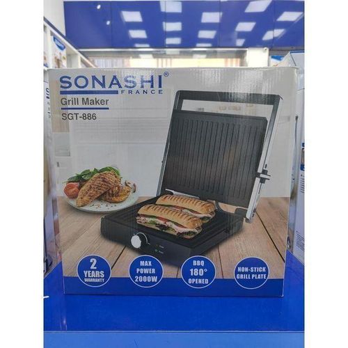 Sonashi Grill Panineuse Presse sandwich SGT-886 - 2000 W - Gris – Image 4