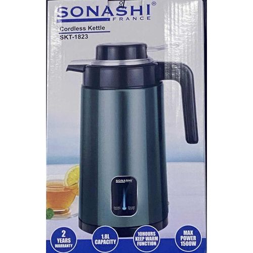 Sonashi Bouilloire Sans fil De 1,8 Litre 1500 W SKT-1823 Vert