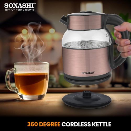 Sonashi Bouilloire sans fil de 1,8 L avec protection contre l'ébullition à sec , 1500 W SKT-1812 – Image 4