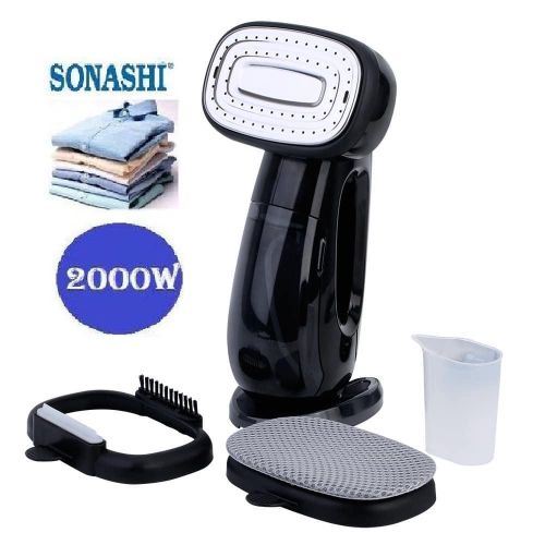 Sonashi Défroisseur à Main vapeur Garment Steamer- 2000 watt Affichage Led Numérique -SGS-323-Noir