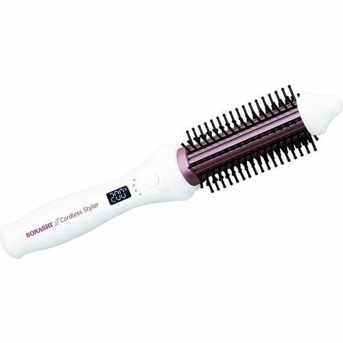 Sonashi Brosse Chauffante - Sans Fil Usb - Shs- 2079 - Blanc