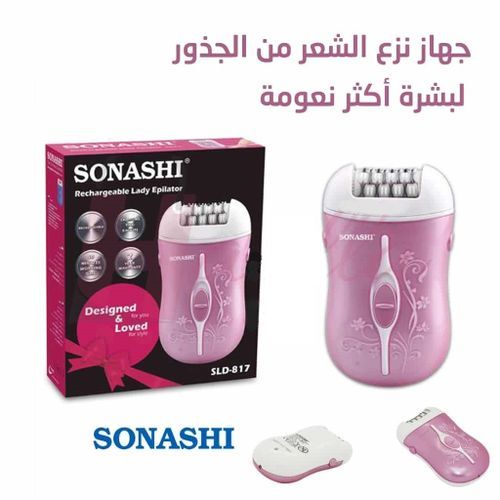 Sonashi Rasoir De Voyage Sans Fil -Rechargeable -Sld-817 - Rose