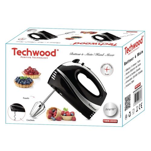 Techwood Batteur À Main - Tmm-8009 - Noir – Image 2