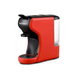 Techwood Machine À Café Expresso -Noir/Rouge