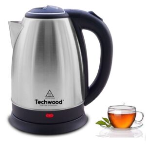 Techwood Bouilloire Electrique Inox Sans Fil- 1.8L-1500W- Silver