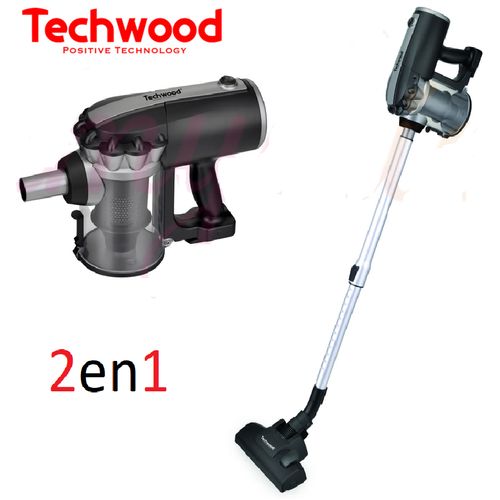 Techwood Aspirateur Balai & À Main- 600 W - Noir/Gris