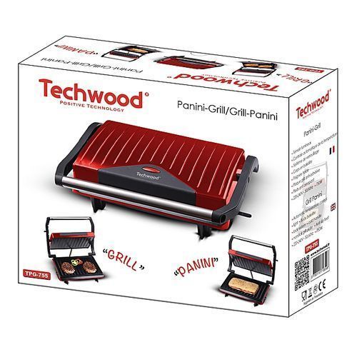Techwood Grille Viande & Panineuse - - Rouge