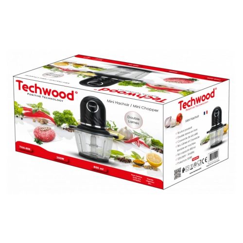 Techwood Mini Hachoir - 800 Ml - 300 W - Noir – Image 4
