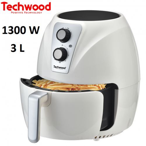 Techwood Friteuse -Sans Huil -3 L 1300 W-Blanc – Image 2
