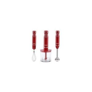 Techwood Mixeur 3 IN 1 Multifonction (bras/batteur/hachoir) - 600 W TMS-9605- Rouge