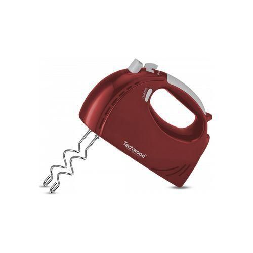 Techwood Batteur A Mains - 5 Vitesses -Watts -TMM-3005-Rouge-Argent – Image 2