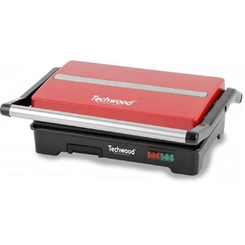 Techwood Grille Viande & Panineuse Multifonction-750W- TPG 1755-Rouge – Image 2
