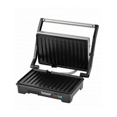 Techwood Grille Viande & Panineuse Multifonction-750W- TPG 1756-Argent-Noir – Image 5