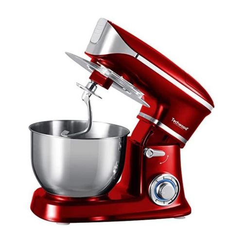 Techwood Robot Pétrin Multifonction 6 Vitesse 5 L 1000W Avec Bol En Inox Rouge - TRO 1055 – Image 2