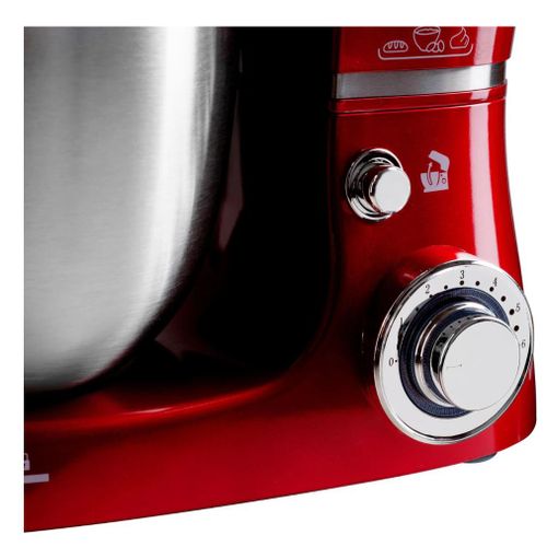 Techwood Robot Pétrin Multifonction 6 Vitesse 5 L 1000W Avec Bol En Inox Rouge - TRO 1055 – Image 3