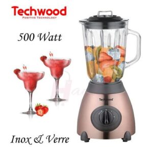 Techwood Blender En Verre 1.5 L- 500Watts - Tbli-381-Bronze