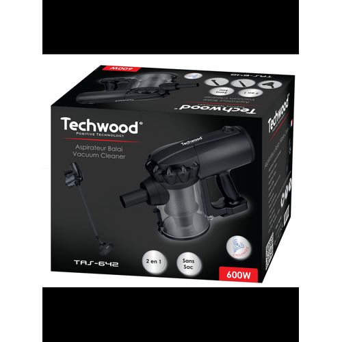 Techwood Aspirateur 2En1 Balai et À Main Multi-Cyclonique 500mL 600W Avec 3 Accessoires - TAS 642 – Image 8