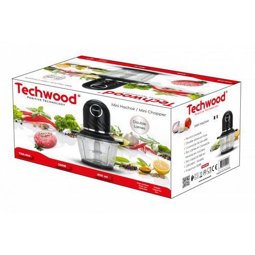 Techwood Mini Hachoir - 800Ml Tha-806- Noir – Image 3