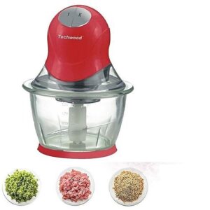 Techwood Mini Hachoir - Tha-085 - Rouge