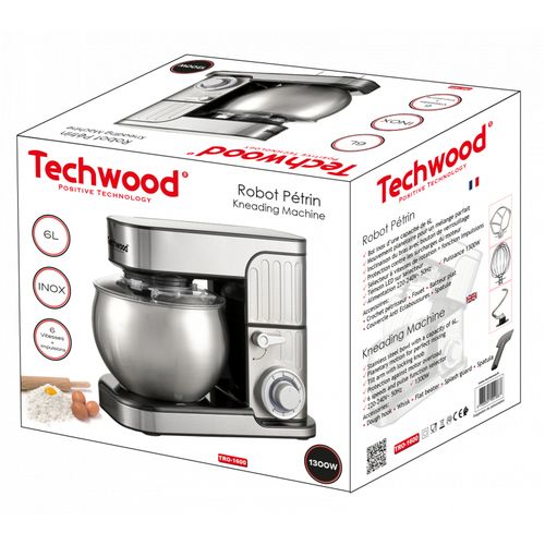 Techwood Robot PéTrin 6 L - 1300W- Tro-1600 - Inox – Image 4