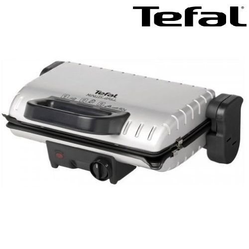 Tefal Grille-Viande Et Panini Tefal Gc205012 Minute Grill- Silver/ Noir