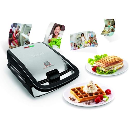 Tefal Gaufres & Sandwiches 2 EN 1 GAUFRIER / PANINIEUSE -SW853D12 – Image 3