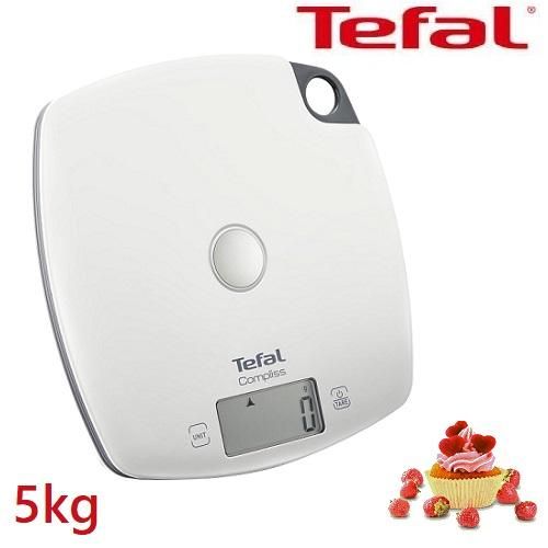 Tefal Balance Cuisine Compliss Précision 5kg / 1g Fonction Tare-BC1000V1- Blanc