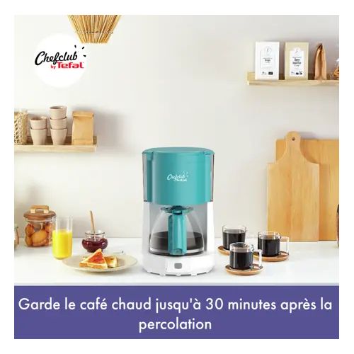 Tefal Cafetière filtre Chefclub 1.25L 10-15 cups CM276410 bleu – Image 4