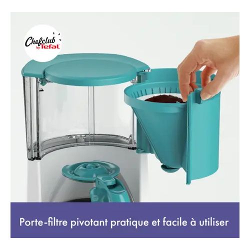 Tefal Cafetière filtre Chefclub 1.25L 10-15 cups CM276410 bleu – Image 7