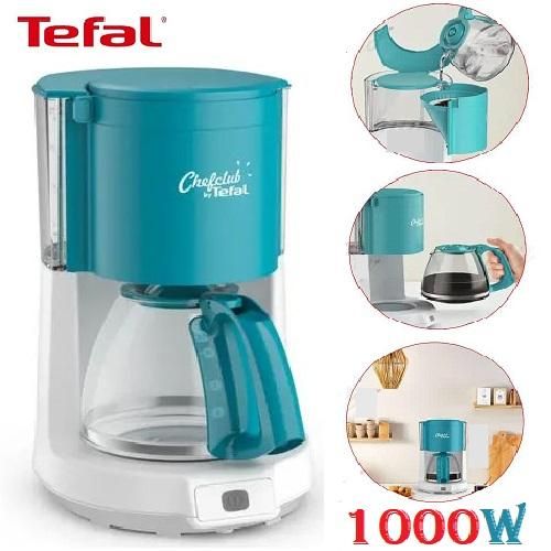 Tefal Cafetière Électrique filtre Chefclub -1000W-1.25L 15 Tasses- CM276410- bleu-Blanc