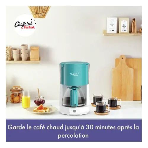 Tefal Cafetière Électrique filtre Chefclub -1000W-1.25L 15 Tasses- CM276410- bleu-Blanc – Image 8