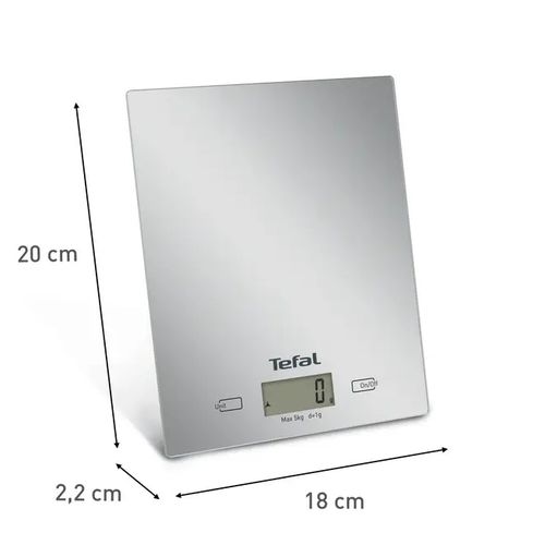 Tefal Balance de cuisine 18 x20 cm, Capacité de 5 kg, Tare automatique – Image 4