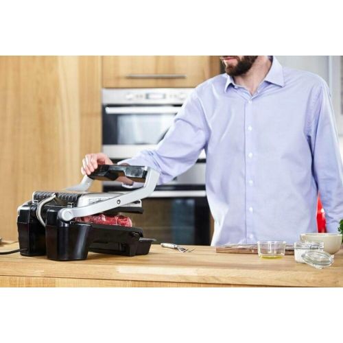 Tefal Grill électrique de table, 12 programmes automatiques, Mode manuel, Fonction aliments congelés, 2000 W, Livret recettes OptiGrill Elite - GC750D12 – Image 6